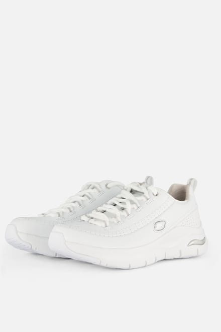 Skechers Arch Fit - Citi Drive Dames Sneakers - White/Silver