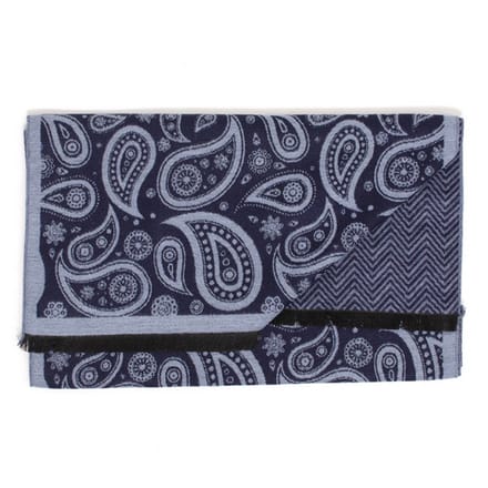 BETOLLE Paisley double face viscose scarf Blue (TRSCHE190 - 800)