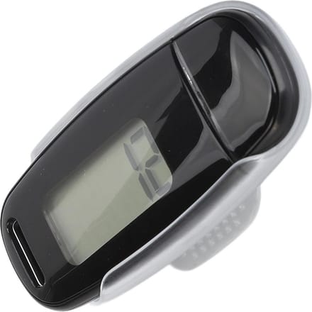 Stappenteller Groot LCD-scherm USB Oplaadbaar Nauwkeurig Draagbaar Lichtgewicht Stappenteller met Lanyard black
