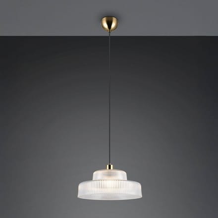 Reality Leuchten Hanglamp Abella, helder, Ø 35 cm, glas, E27