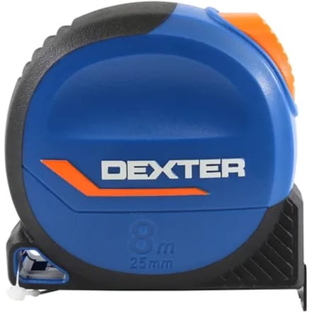 Dexter Rolbandmaat L2 - 8m - 25mm