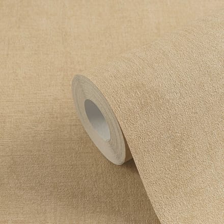 LINNENLOOK BEHANG | Subtiel glanzend - Bruin Beige - A.S. Création Cuba II