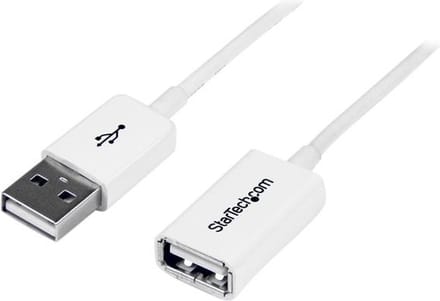 StarTech 3 m witte USB-verlengkabel - A-naar-A M/F