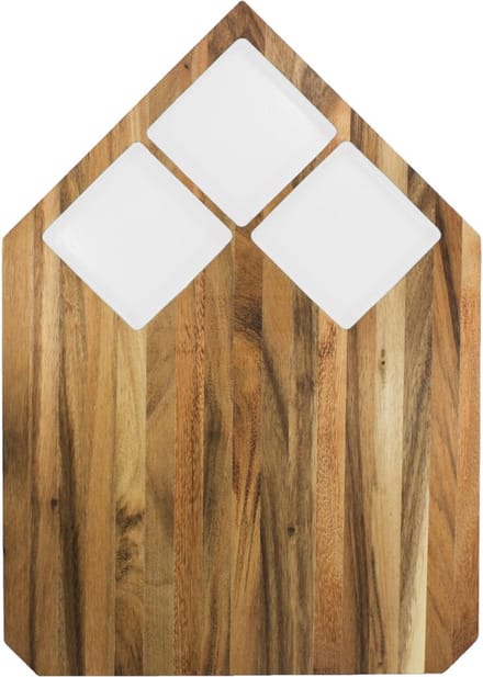 TAK Design Pau Snijplank - Acaciahout - 40,5 x 28,5 cm - Wit