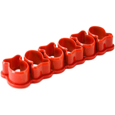 Goudvis Cracker Uitsteker Mini Plastic Herbruikbaar voor Bakken Koekje Piepvormig Oranje oranje