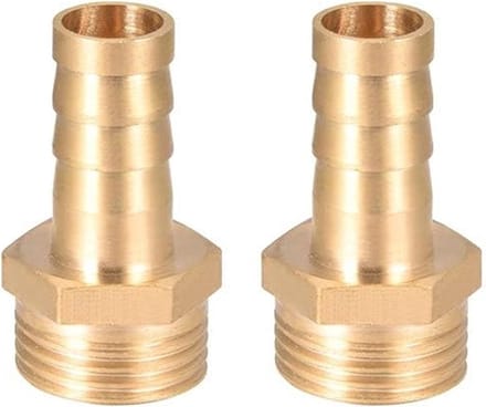 Adapter voor Messing Buizen 12mm met G1/2 Buitendraad - Koppeling, Slangadapter, Sanitair Accessoire