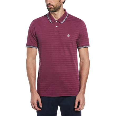 Original Penguin Heren getipt poloshirt Regular (Amarant)