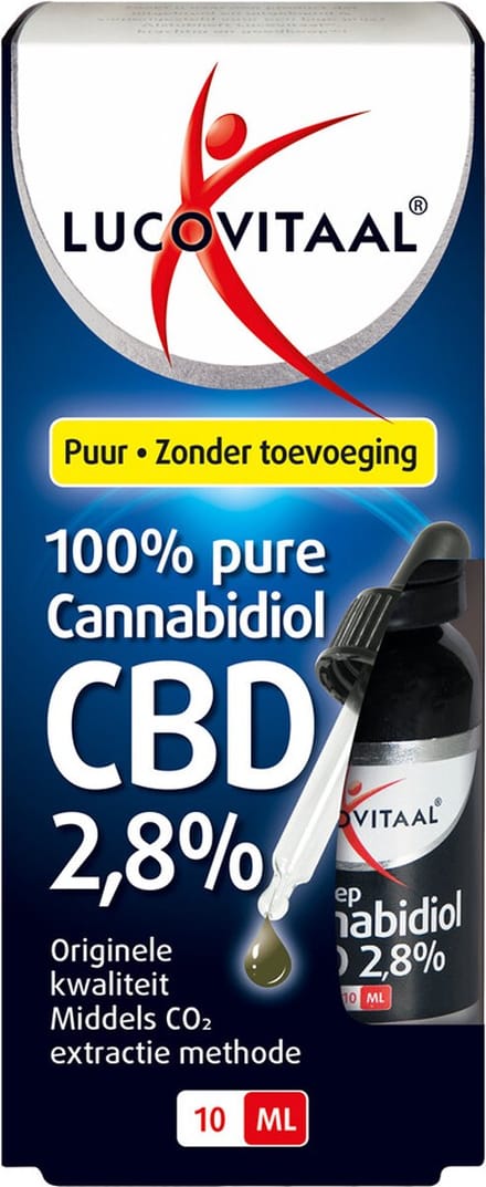 Lucovitaal CBD hennepolie 2,8% 100% PUUR 10 ml