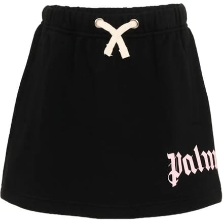 Palm Angels Meisjes Klassieke Oversized Logo Mini Rok (Zwart)