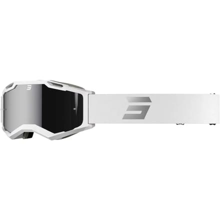 SHOT Iris 2.0 Tech Silver Glossy MX Goggles -