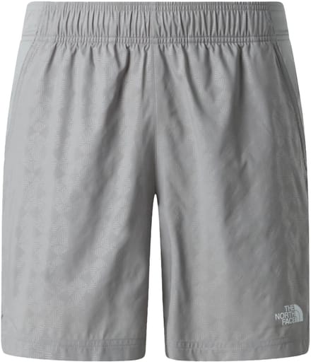 The north face 24/7 pentadome embossed 7in short in de kleur grijs.