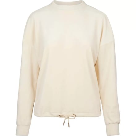 Urban Classics - Oversized Velvet Crew Sweater/trui - S - Beige
