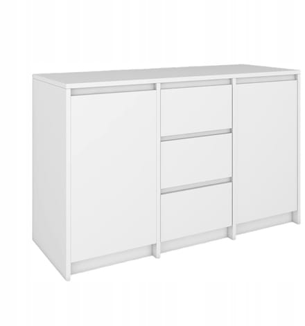 Fernika Serie - Komode met 3 Laden en 2 Deuren - Zonder Handgrepen - 120X77X43 cm