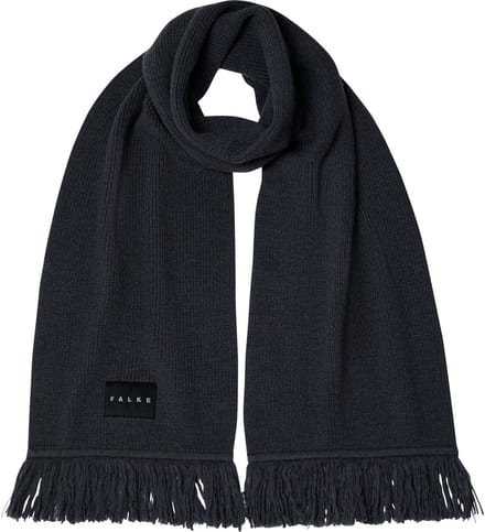 FALKE Basic Label Big sneldrogend warm wol wintersjaal unisex grijs - maat ONESIZE