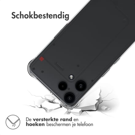 imoshion Hoesje - Geschikt voor Nothing Phone (3a) Lite - Shockproof Case - Transparant