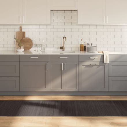 vidaXL - Vloerkleed - rechthoekig - 70x500 - cm - bamboe - donkerbruin