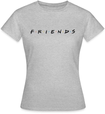 Friends Logo Zwart T-Shirt Dames
