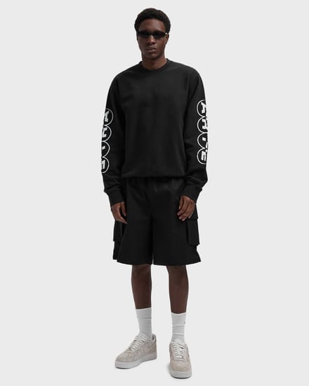 Sleeve Print Crewneck