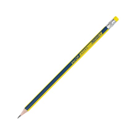 Astra Potlood HB Driehoekig met Gum - 2 Stuks