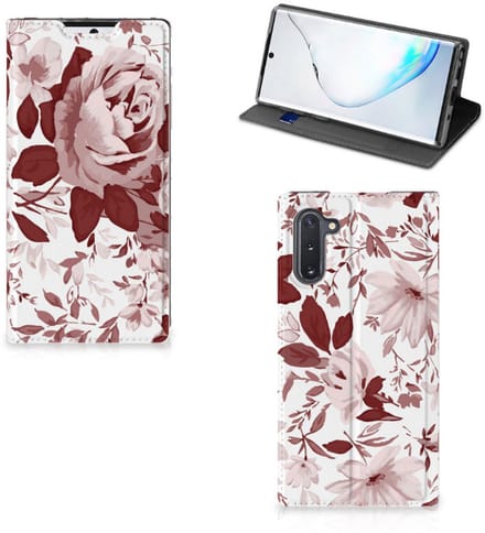 Bookcase Samsung Galaxy Note 10 Watercolor Flowers