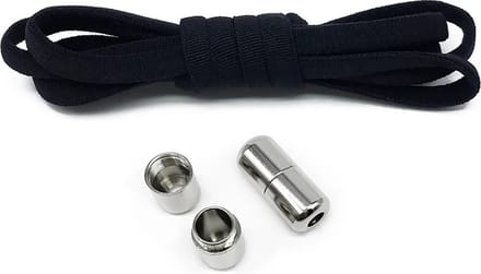Hypify - Elastische Veters met lock gesp - Zwart - No Tie