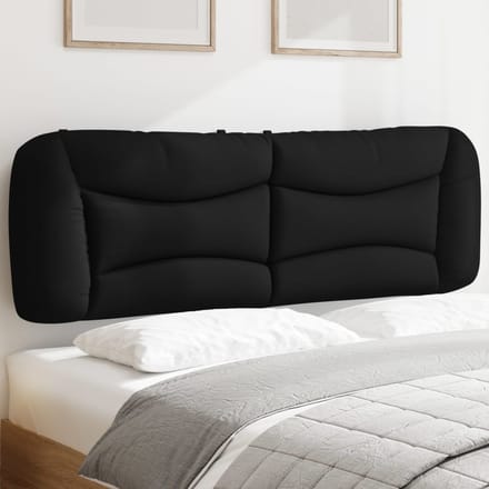 vidaXL - Hoofdbordkussen - "Hvar" - 160 - cm - stof - zwart