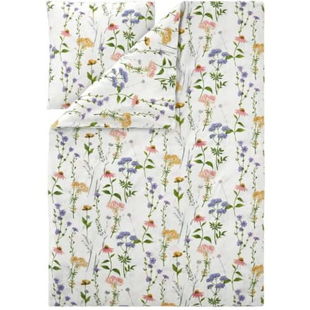 LIVARNO Seersucker beddengoed, 140 x 200 cm (bloemen)