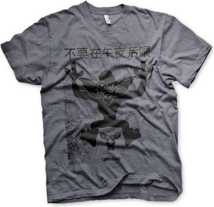 Gremlins Heren Tshirt -S- Chinese Poster Grijs