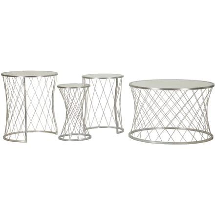 Tafel Noah Silver Set 4 Pcs Ø 70×45 cm