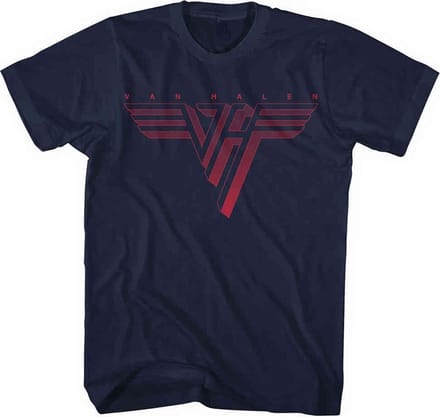 Van Halen - Classic Red Logo Heren T-shirt - 4XL - Blauw