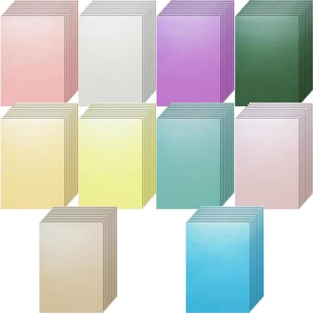 Glinsterend Papier - Metallic Karton - Creatief Knutselen - Dubbelzijdig Effect - 100 Vellen - Veelkleurig