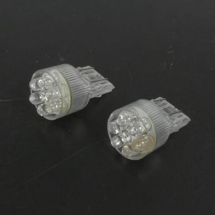 led lamp 12v blauwe basis t20 bilux rms voor motor auto scooter per 2 nieuw