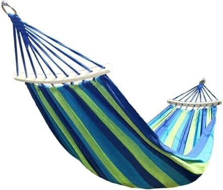 Hangmat - Schommel Bed - Buiten Ontspannen - Met Draagtas - 80x190 cm - Blauw