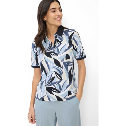 Brax Dames Poloshirt  Style CLEO S navy, donkerblauw, maat 38