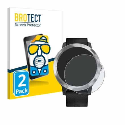 BROTECT - Screenprotector voor Garmin Vivoactive 3 / Forerunner 45 / Approach S40 - Folie Beschermfolie matte 2 Stuks