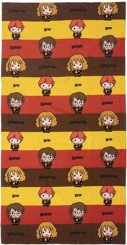 Harry Potter - Chibis strandlaken - zachte badhanddoek van 100% microvezel 70 x 140 cm