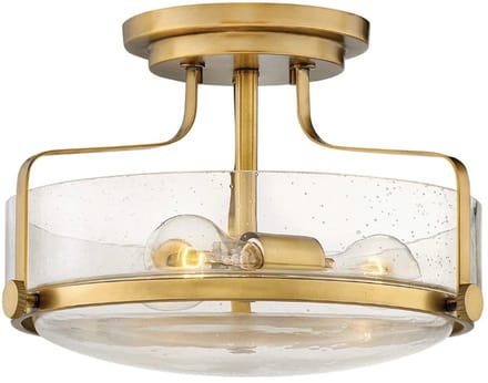 Hinkley LED Plafondlamp Harper | 3X E27 Max 60W | Dimbaar | Heritage Brass