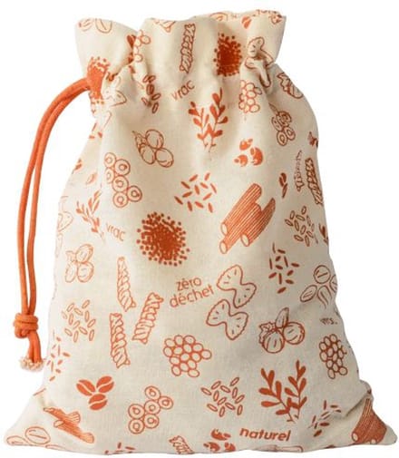 Pebbly - Vershoudzak Organic 15x20 cm - Biologisch katoen - Rood -