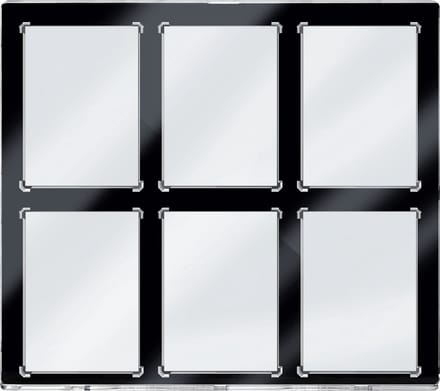 Ultra Pro - 6-Kaart Magnetische Houder met Zwarte Rand UV ONE-TOUCH