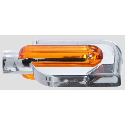 Motorfiets geleide knipperlichten Chaft sunrise