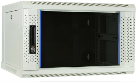 DSIT 4U witte wandkast met glazen deur 600x450x280mm (BxDxH) - serverbehuizing - serverrack - serverkast - 19 inch