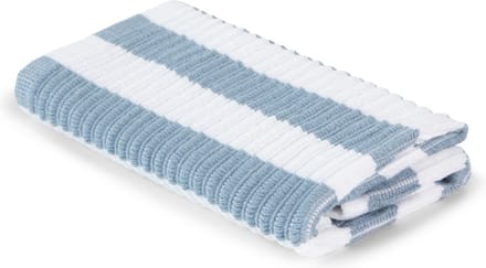 Linolux Vaatdoek Gestreept - Wit Grijs Blauw -100% katoen - 12 stuks