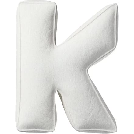Kussen letter k Yellow Tipi Boucle
