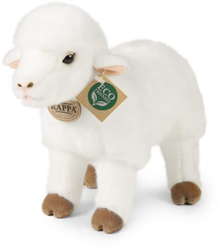 Rappa Eco Friendly - Pluche Schaap - 27 cm - Zacht - Veilig voor Alle Leeftijden - realistische knuffel van gerecyclede PET Flessen