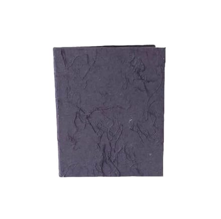 Condoleance register, lintsluiting, Tree-Free mulberrypapier, paars