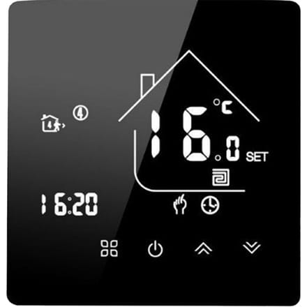 WIFI Smart Thermostaat Programmeerbare Elektrische Vloerverwarming Radiator Thermostaat APP & Touch Control type 1 gray