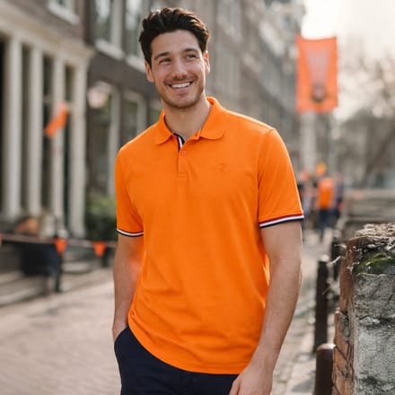 Heren Polo Matchplay - Fris Oranje