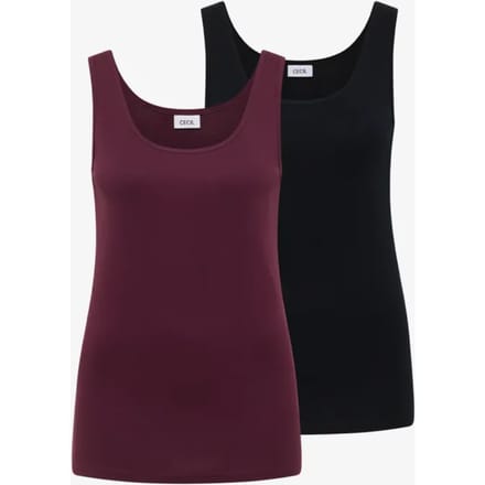 Basic top met ronde hals in een 2-pack