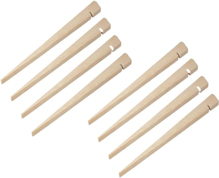 Proplus Tentharing - 8x - hout - 40 cm - tentpennen/zandharing - robuust - extra stevig