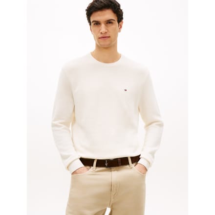 Tommy Hilfiger Pullover Essential Structure Crew Neck Ivory  L